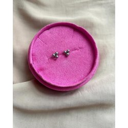 Mini Boble earstuds, s�lv