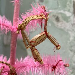 12 stk halm julepynt