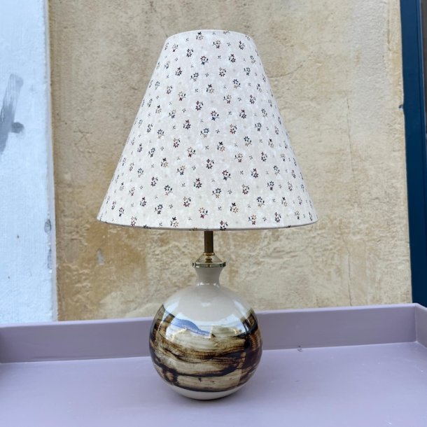 Bordlampe, Beige/brun 3