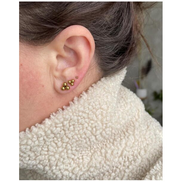 Mini boble earstuds, 2 strrelser