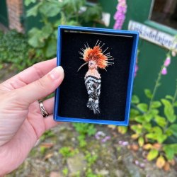 Eurasian Hoopoe broche