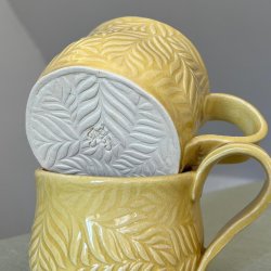 Kop, bladmnster, gul,