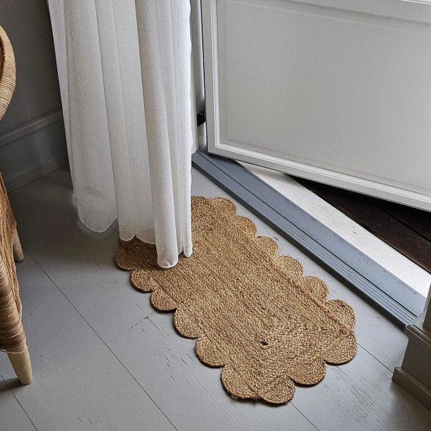 Jou Jute Drmtte 70x40cm, curved edge