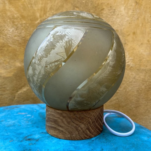 Bordlampe, glasskrm