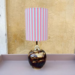 Bordlampe, Beige/brun 1