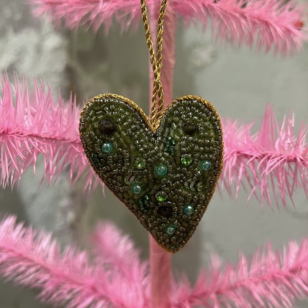 Grnt hjerte, perler