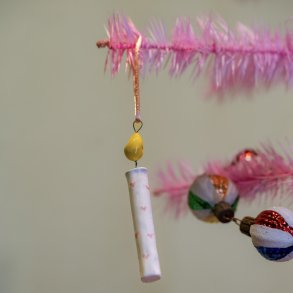 Keramik julelys ophng