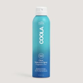 Coola Classic body spray, SPF 50,  fragrancefree 