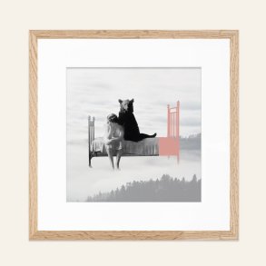 Collage, Kvinde og Bjrn