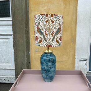 Bl nistret bordlampe - The Potteria
