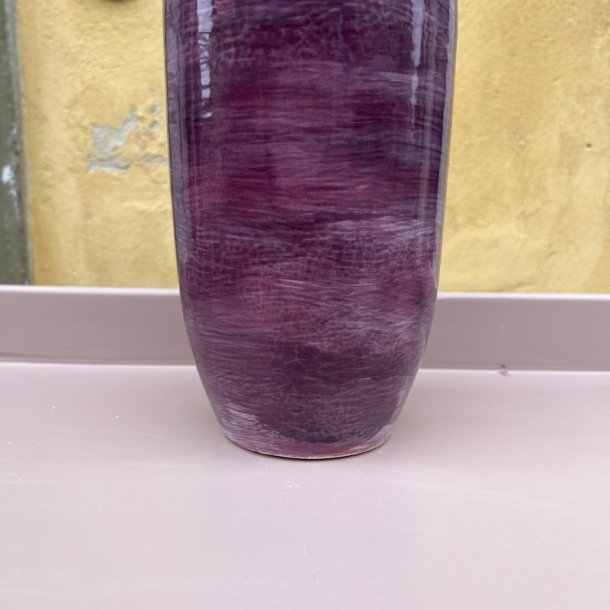 Keramik bordlampe, Mrk syren - The Potteria