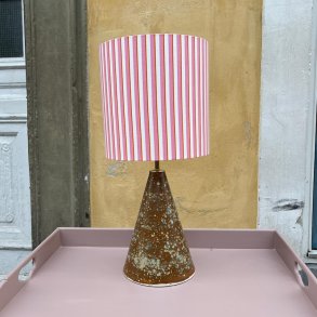 Bordlampe, brun, keramik, H35