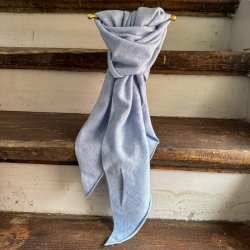 Small cashmere scarf, sky blue