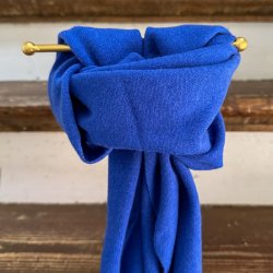 Small cashmere scarf, blue cobalt