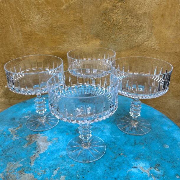 Champagneskle, 4 stk, vintage