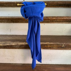 Small cashmere scarf, blue cobalt