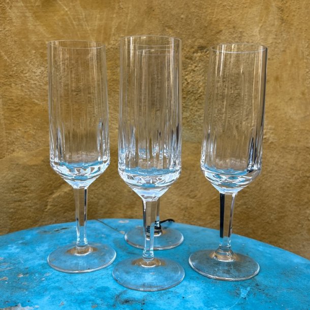Champagnefljter, 4 stk, vintage