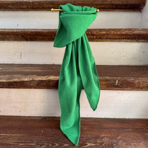 Small cashmere scarf, green grass