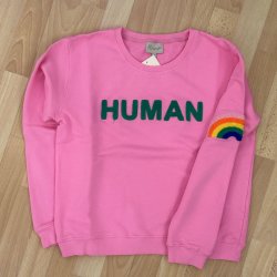 Human Sweatshirt, Bubblegum/grass