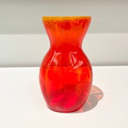 Hyacintglas, Holmegaard, rd/gullig