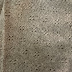 Small cashmere scarf, holepattern, beige