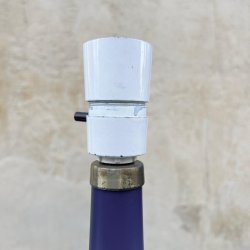 Bordlampe, glas, lilla, Kastrup Glasvrk