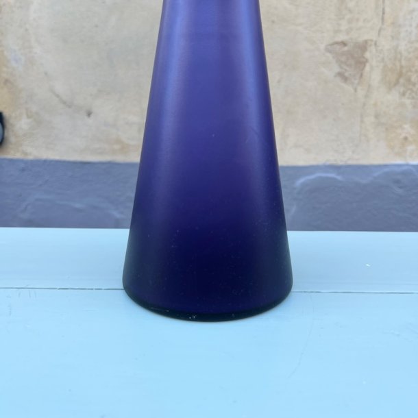 Bordlampe, glas, lilla, Kastrup Glasvrk