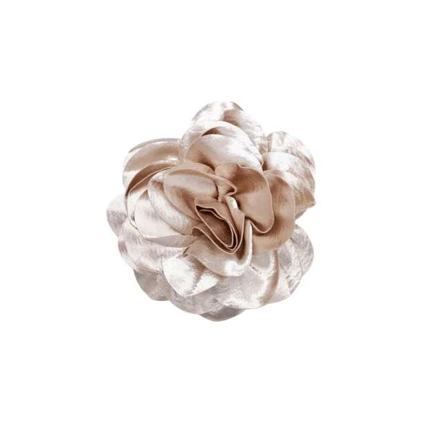 Big Flower 2 in 1 broche, champagne