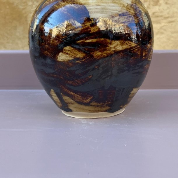 Bordlampe, Beige/brun 1