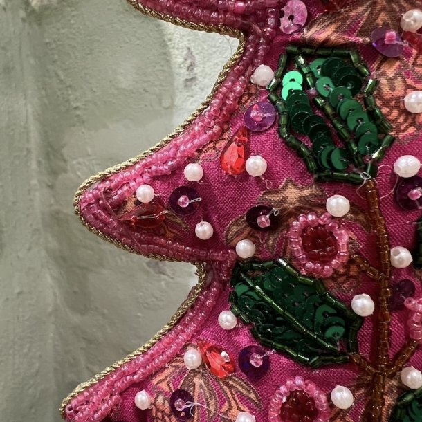 Juletr p messing fod