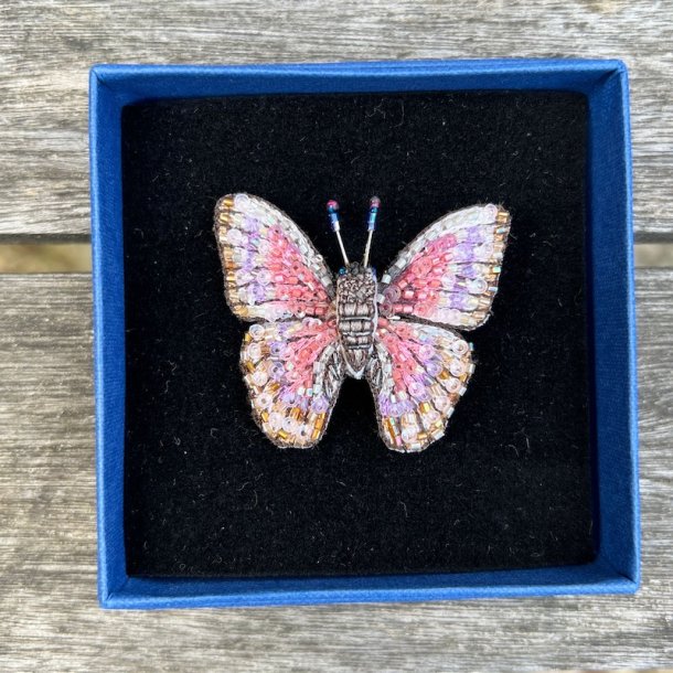 Morpho sommerfugl broche