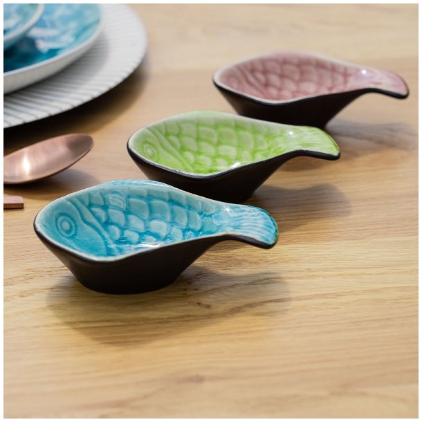 Mini fisk, sk�l, flere farver