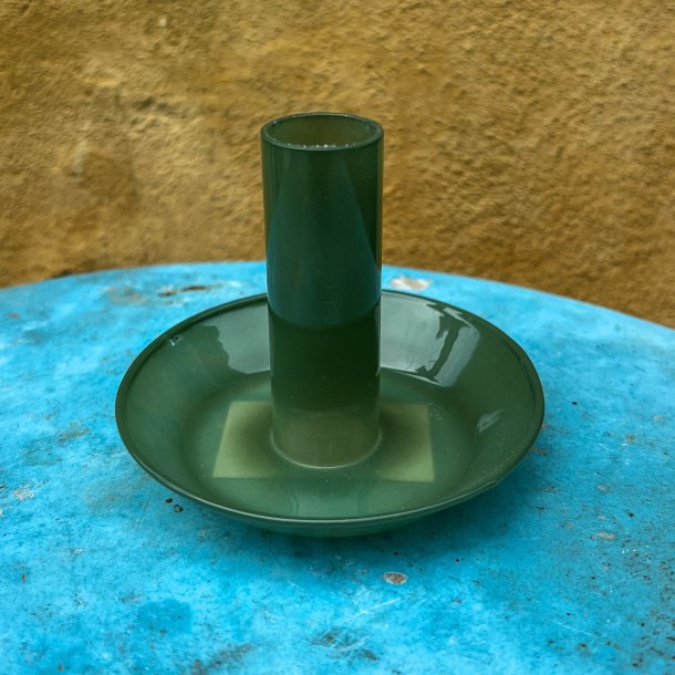 Lysestage, glas, lys mint