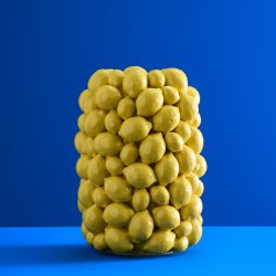Vase, citron/lemon, h�j