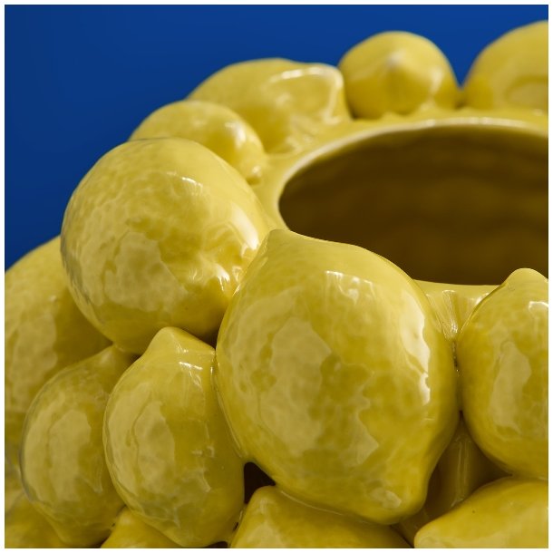 Vase, citron/lemon, h�j