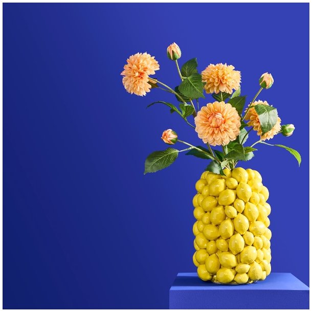 Vase, citron/lemon, h�j