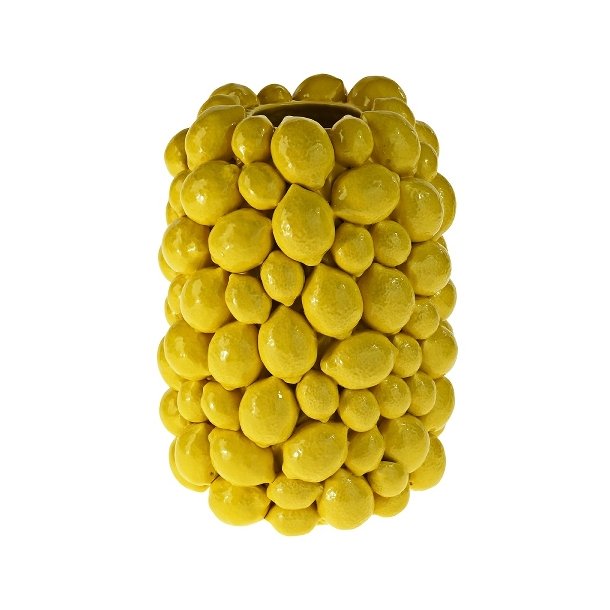 Vase, citron/lemon, h�j