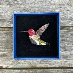Sparkling kolibri broche