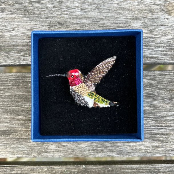 Sparkling kolibri broche
