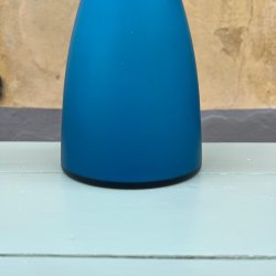 Bordlampe, glas, bl, Kastrup glas, H49