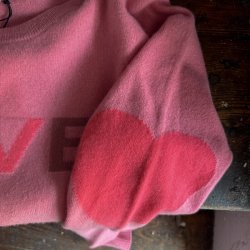 Cashmere knit, old rose, multi love