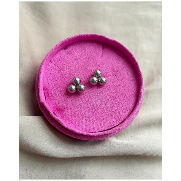 Mini Boble earstuds, slv