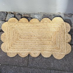 Jou Jute Drmtte 70x40cm, curved edge