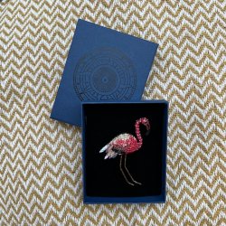 Flamingo broche