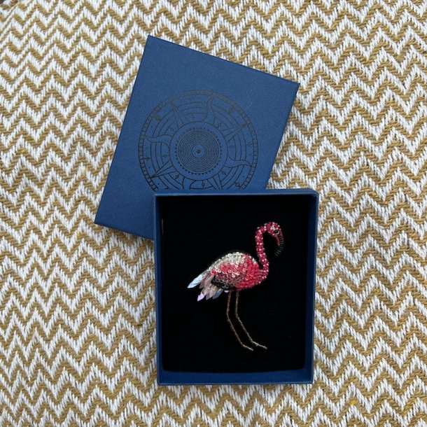 Flamingo broche