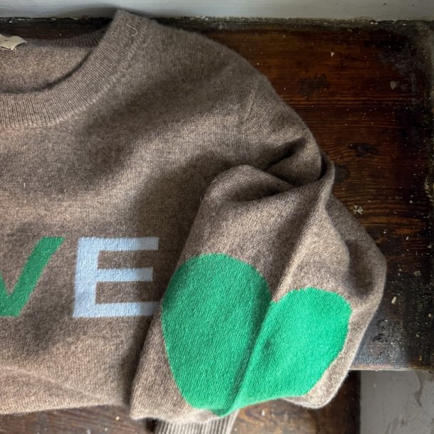 Cashmere knit, multi love, brown
