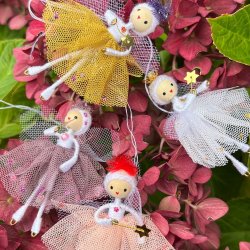 Julefe, 4 farver, tyl