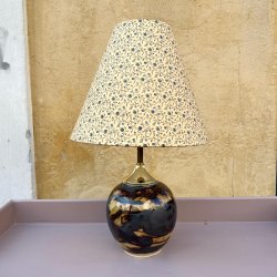 Bordlampe, Beige/brun 2