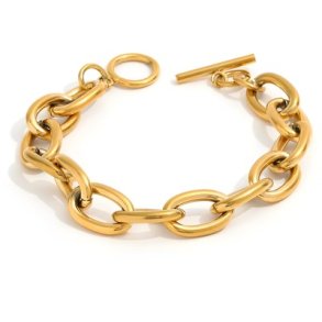 Zia Curb Bracelet, guld