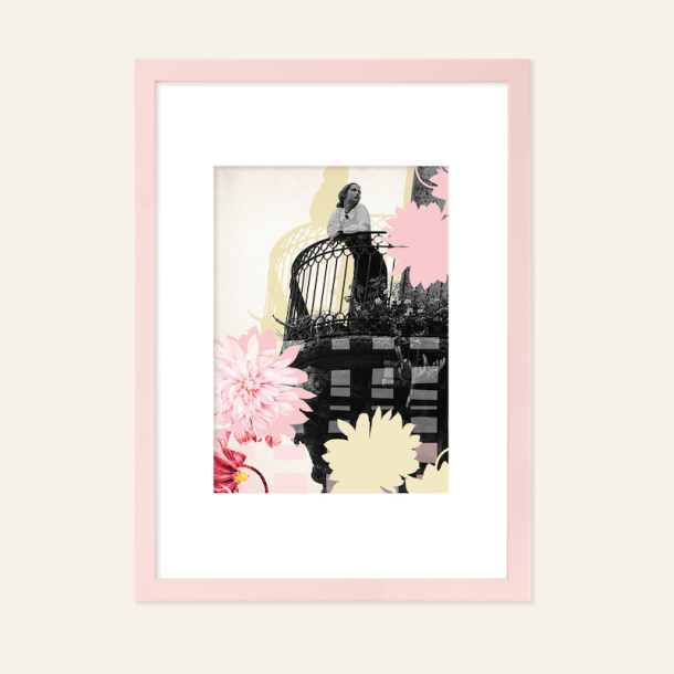 Collage, Pige p balkon